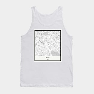 Map of Rome - Italy Tank Top